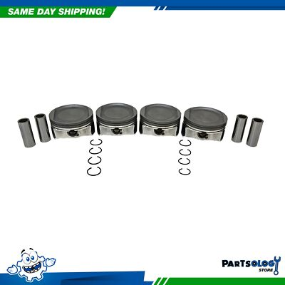 #ad DNJ P1171 Std. size Comp. Piston Set For 13 22 Chrysler Dodge Jeep 2.4L SOHC $216.59