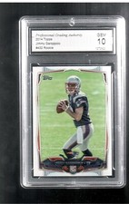JIMMY GAROPPOLO 2014 TOPPS ROOKIE CARD #432 PGA 10 GEM MINT PATRIOTS RAMS