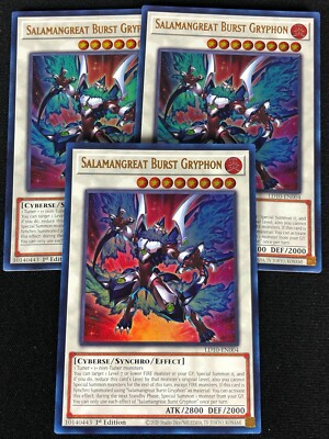 YUGIOH SALAMANGREAT BURST GRYPHON LD10-EN004 1ST ULTRA X3 (NM)