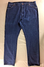 Vtg USA Wrangler Jeans Cowboy Cut Original Fit Prewashed Indigo Men Size 42x32