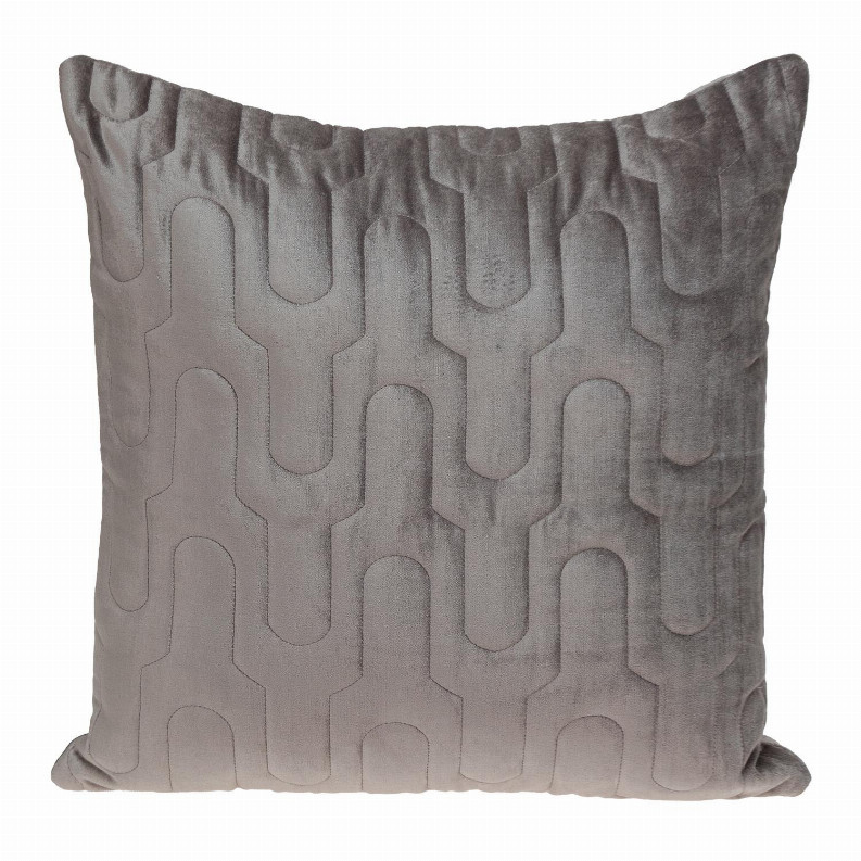 Стеганая подушка Parkland Collection Basil Transitional Темно-серый 20 x 20
