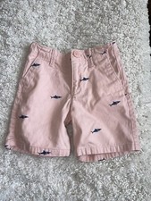 Baby Gap boys sz. 3 pink shark design chino shorts. Classic, cute