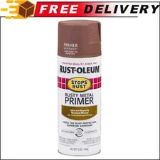 Rust-Oleum Stops Rust Spray Paint Oil-Based, 12-Ounce, Flat Rusty Metal Primer