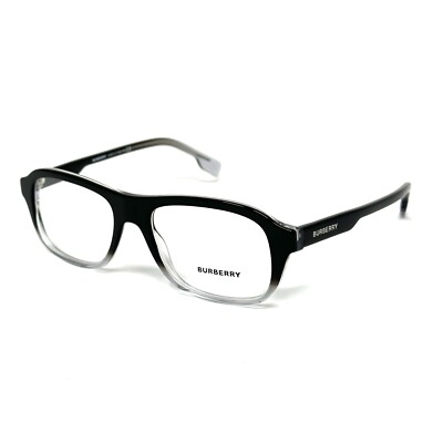 Burberry B2299 3805 Black Clear Gradient Mens Eyeglasses Frames NEW Authentic