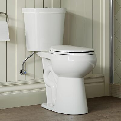 19'' ADA & Elongated Extra Tall Toilet for Seniors,Two-Piece 12  Rough-In,S-Trap