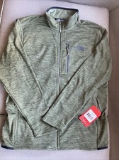 NWT Mens The North Face Skyline Full Zip Sweater Olive Heather Authentic Med