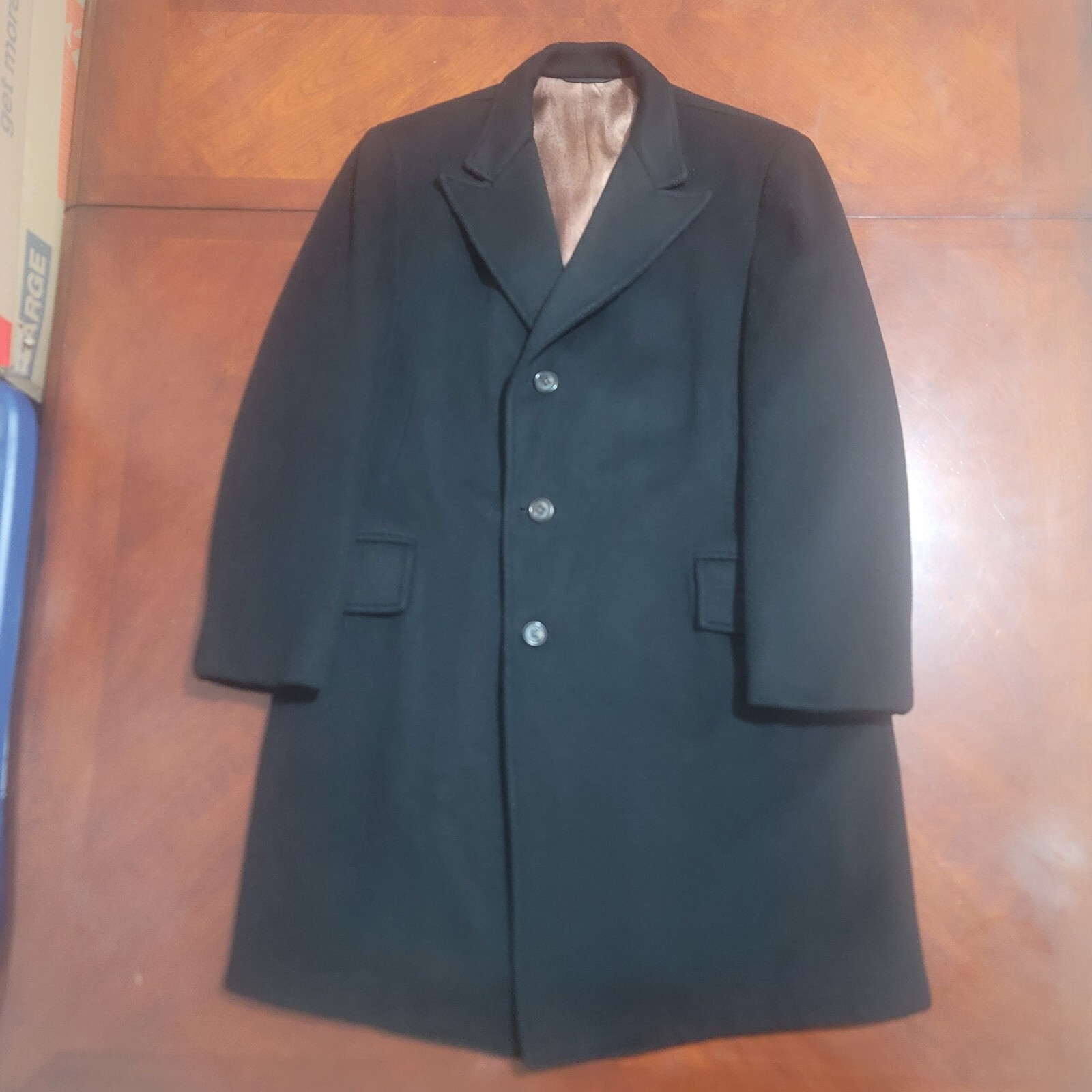 1950s Men's Wool Overcoat 40S - image 1