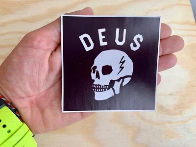 Deus Ex Machina Skull Sticker Skate Surf Moto race MX Snow Decal