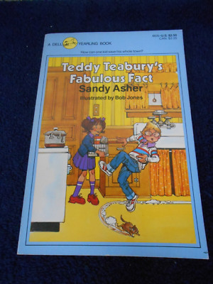 TEDDY TEABURY'S FABULOUS FACT A DELL YEARLING BOOK SANDY ASHER BOB JONES PB D4