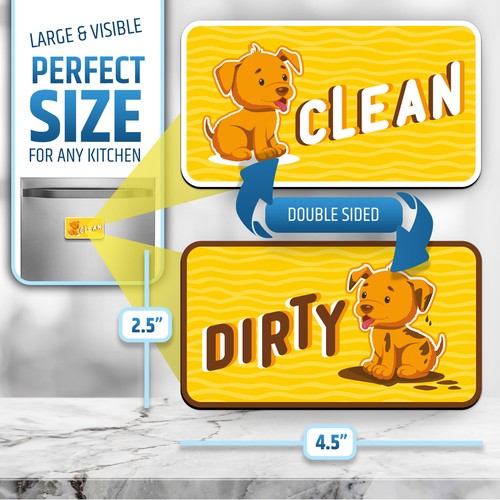 Premium Quality & Thick Dishwasher Magnet Clean Dirty Sign That Will Never Fall - Picture 98 of 130