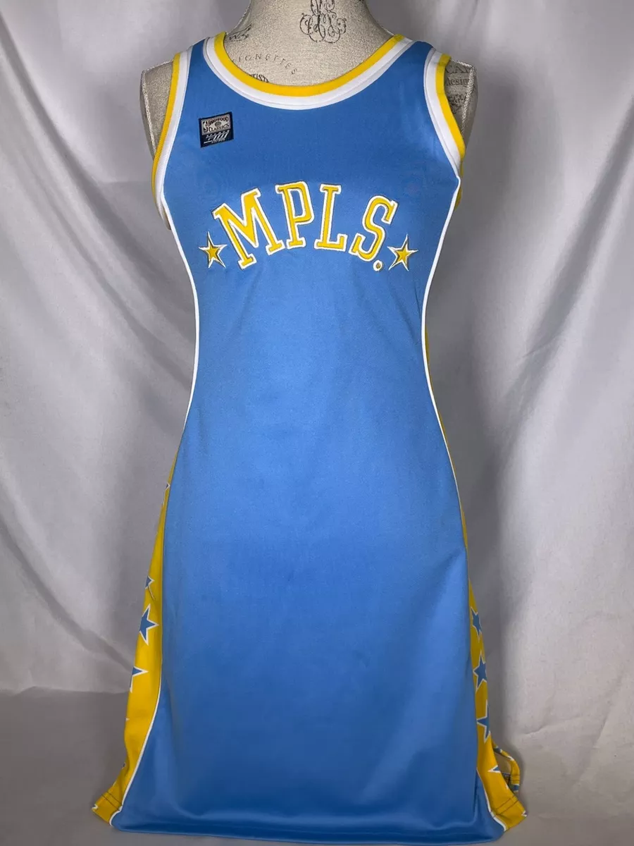 Los Angeles Lakers Hardwood Classics Blue MPLS Jersey Dress Women's MEDIUM