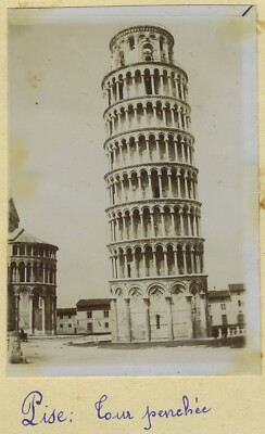 Der Turm Pise. Pisa. Italien. Italia. Druck Citrat 1905