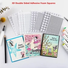 White Permanent Sticky Dimensional Adhesives For DIY Scrapbooking Craft Cards
