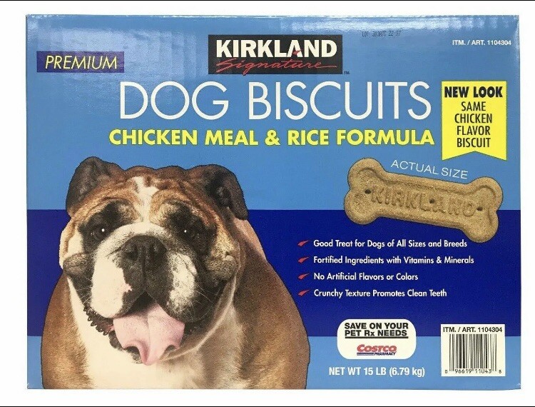 Kirkland Signature Premium Dog Biscuits Chicken Meal Rice