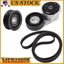 Drive Belt Tensioner & Idler Pulley Belt Kit for 11-20 Jeep Grand Cherokee 3.6L