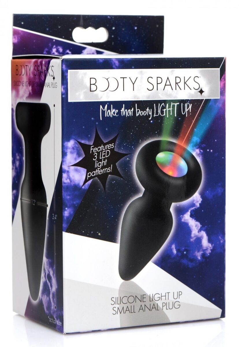 Booty Sparks Silicone 3 Patterns LED Light-Up Anal Butt Plug Tapered Tip  Sex Toy | eBay