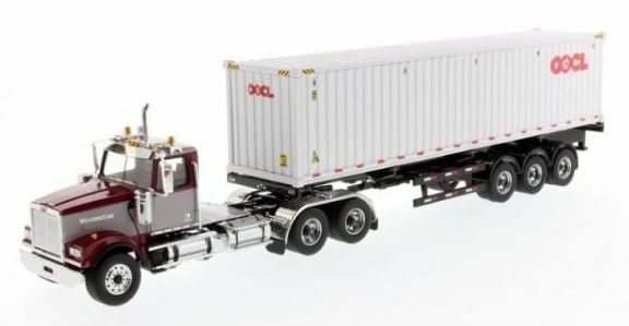 DIECAST MASTERS WESTERN STAR 4900 SF DAY CAB TANDEM TRACTOR & CONTAINER 71064