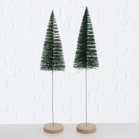 Deko Baum BäUmchen Dekoaufsteller H 40 Cm GrüN Kunststoff 2Er Set