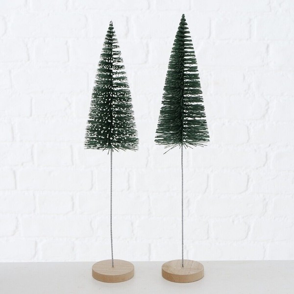 Deko Baum BäUmchen Dekoaufsteller H 40 Cm GrüN Kunststoff 2Er Set-image
