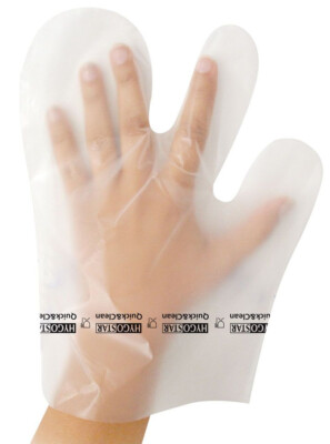 HYGOSTAR Hygiene-Handschuh 3-Fingerform aus Coex transparent 100 Stück
