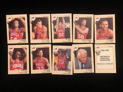 1989-90 ProCards CBA PENSACOLA TORNADOS singles - choose from list