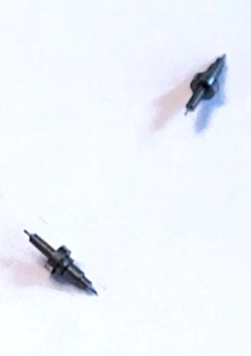 2 ELGIN 16 SIZE BALANCE STAFFS #861-NS, SR 5.32MM PIVOT: 10   NOS  -BB-1468