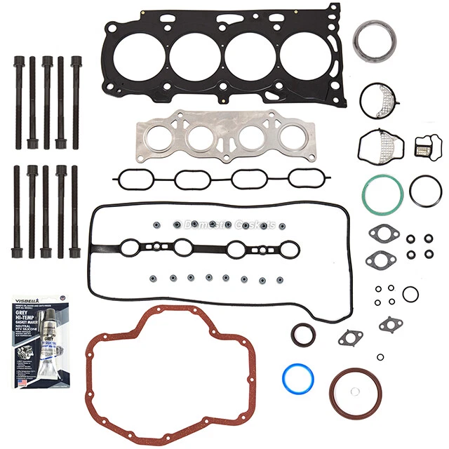 07-11 Juego de pernos de junta completa Toyota Camry Scion Lexus 2,4 L MLS 2AZFE híbrido 2AZFXE Foto 3 de 4