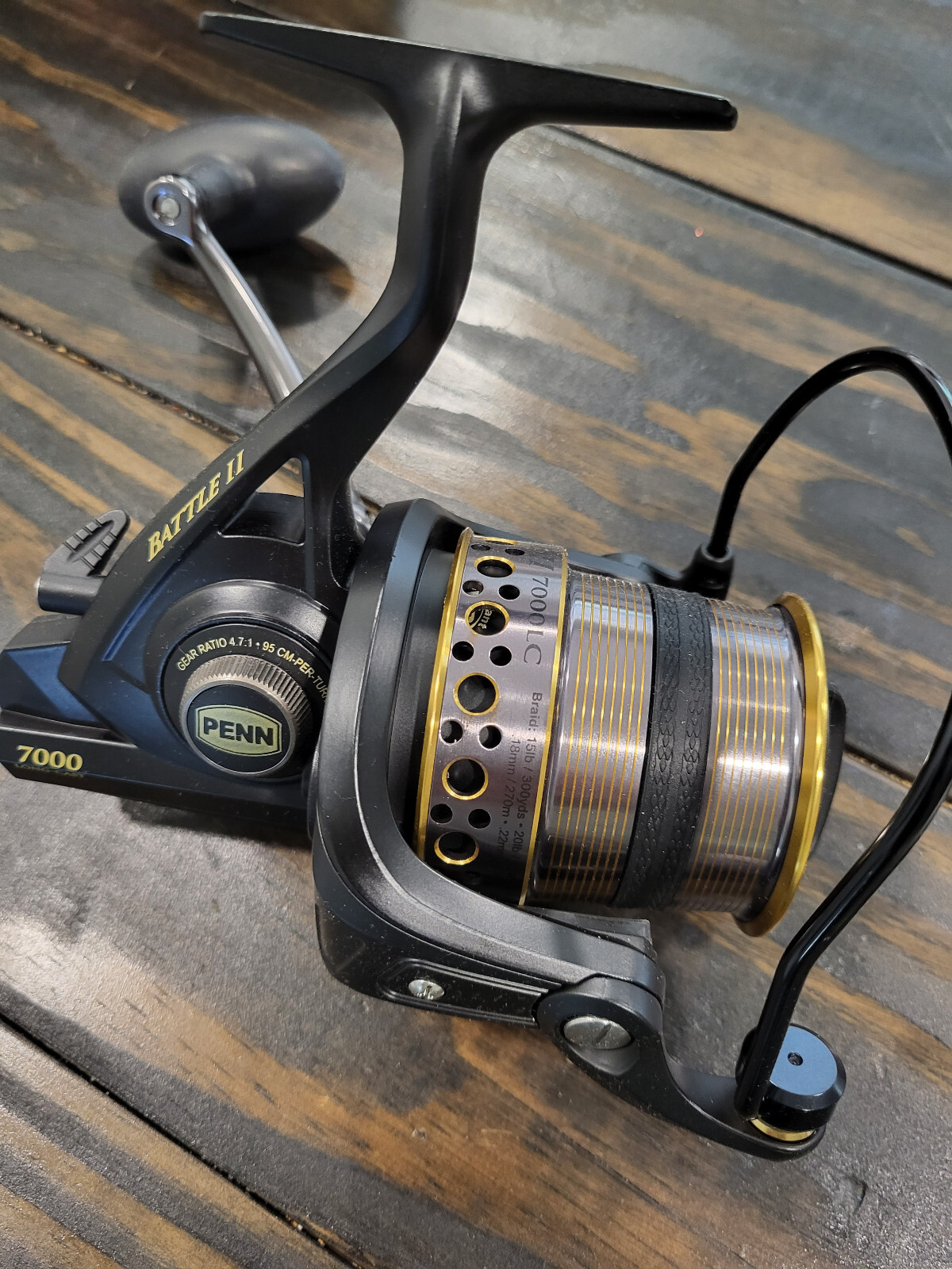 Penn Battle II 7000 Long Cast SpinReel BTLII7000LCEU New In Box. Surf Reel.