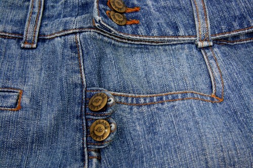 NEW B Jeans Womens Denim Jean Skirt Size 8 Stretch W30 MSRP $69.00 - Picture 2 of 9