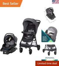 Newborn to Toddler Travel System with Infant Car Seat Easy-Fold Stroller