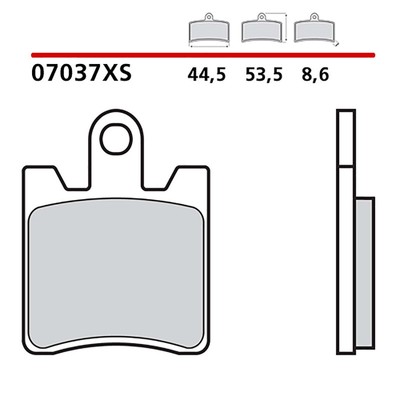 BREMBO BREMSBELAGSATZ VORNE MONTIERUNG AUF SUZUKI AN BURGMAN 400 00-01-07037XS