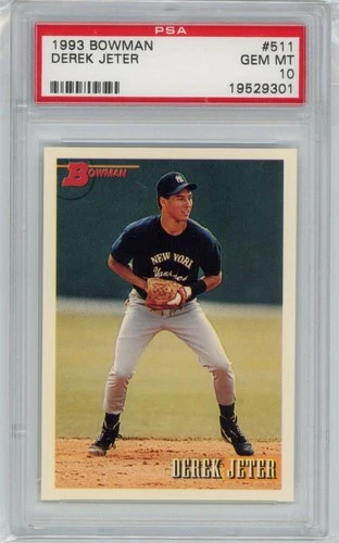 1993 Bowman DEREK JETER #511 RC Rookie Yankees PSA 10 GEM MINT Baseball L529