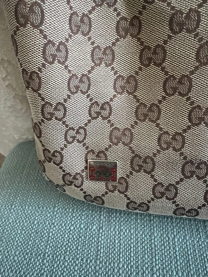 Bolsa Hobo Gucci Vintage Lona GG Monograma - Imagem 2 de 4
