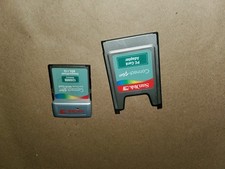 SanDisk Connect Plus CF WiFi  128MB Memory With Pcmcia Adapter Used  RB3.4r 