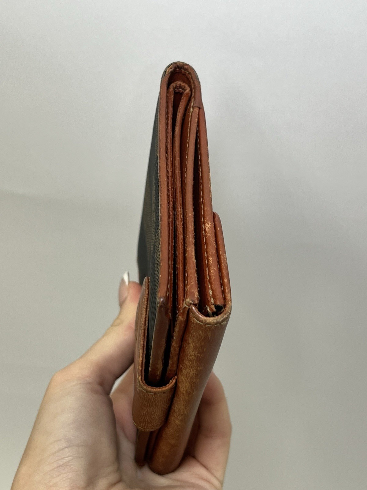 Authentic Vintage Fendi Pequin Check Bifold Wallet – 1980s/90s – Good image 6