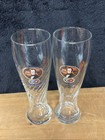 Set Of 2 Hacker-Pschorr Weisse Swirl Beer Glasses .5 Liter Clean — photo 5