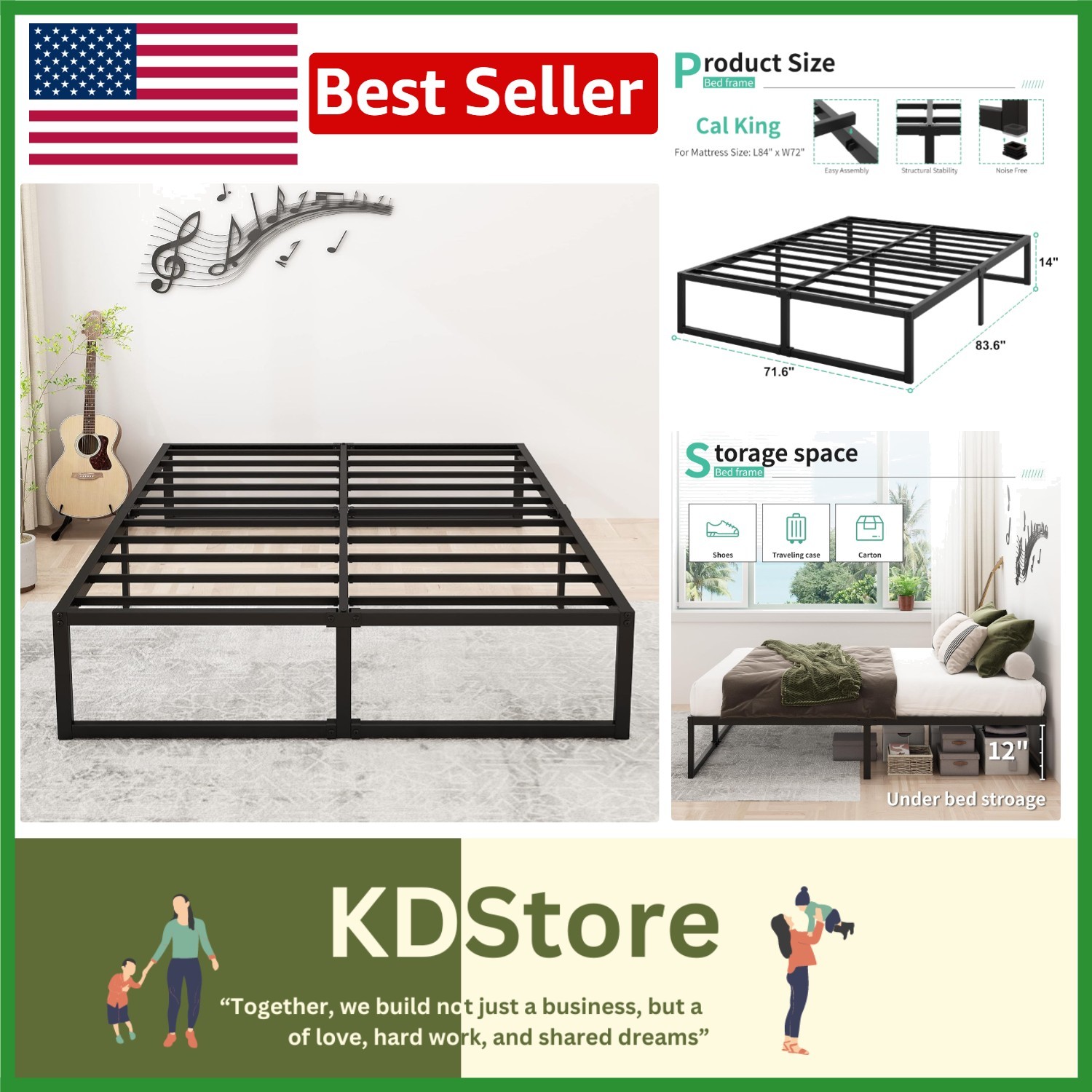 No Box Spring Needed Heavy Duty Platf...