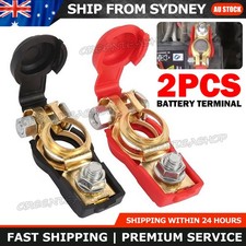 2X UNIVERSAL 12V 6V Negative Positive Car Battery Terminal Clamp Clip Connector