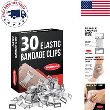 30 Pack Elastic Bandage Clips for Ultimate Injury Support - Designed for Comfort
