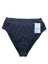 Knix Women Leakproof High Rise Band Bikini Bottom size L Black NWT