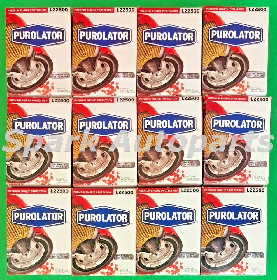Case of 12 Engine Oil Filter PUROLATOR L22500 For GMC, CHEVROLET, FORD, PH10575 - Image 3 of 3