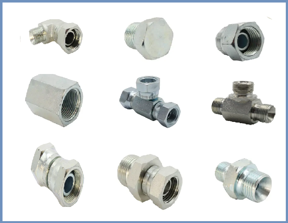 Hydraulic Adaptors Male/Female Equal BSP Fittings - All Types - 1/8