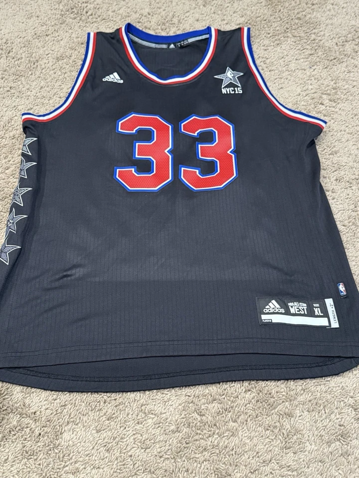 Camiseta Adidas Swingman XXL Marc Gasol Memphis Grizzlies 2015 NBA All-Star Foto 2 de 4