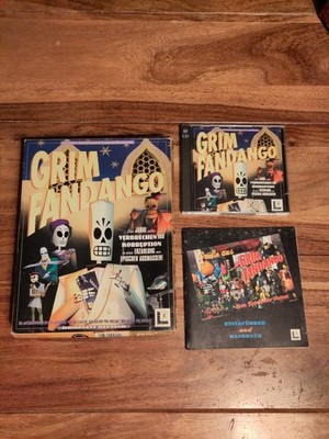 Grim Fandango PC Big Box Handbuch Reiseführer Lucas Arts Deutsch Retro Game OVP