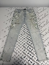 Excellent Preowned AMIRI Hand Painted Slit Kn...