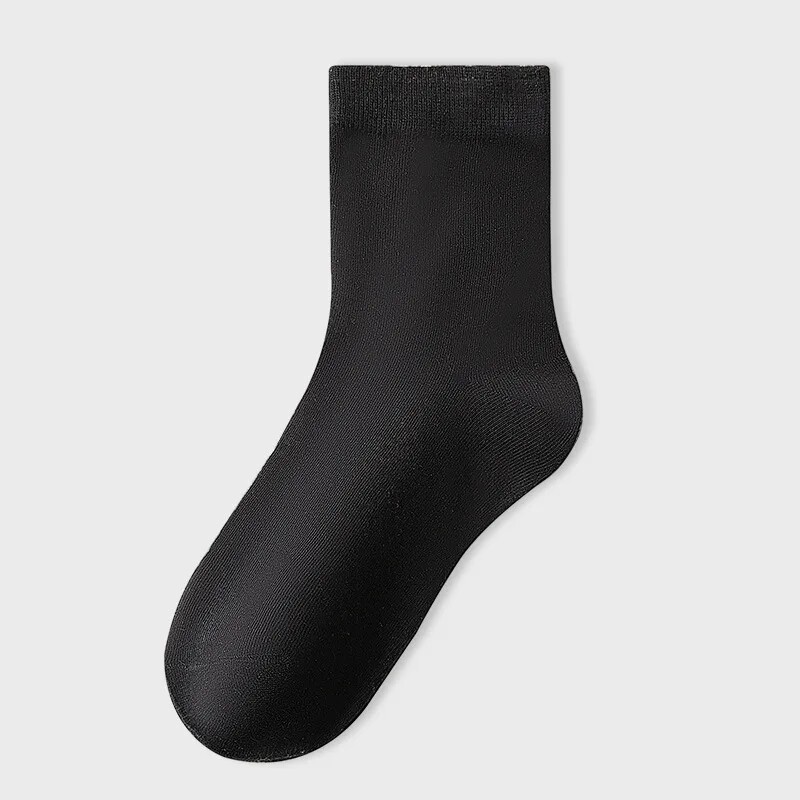 5Pairs Men Soft Breathable Mid-Tube Crew Sock Comfortable Business High Quality