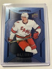 2020-21 UPPER DECK ALLURE HOCKEY MORGAN GEEKIE ROOKIE SPS CARD #119 HURRICANES. rookie card picture