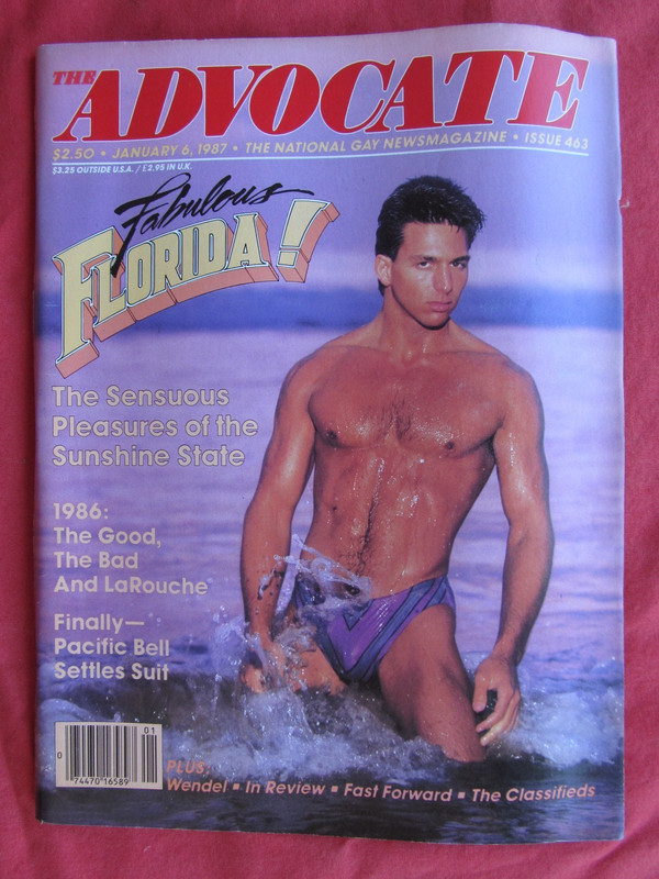 Vintage JAN   1987 ADVOCATE MEN Magazine  like Playgirl