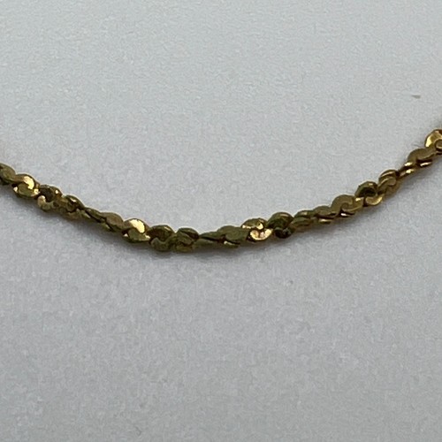 Napier goldfarbene gedrehte Kette Halskette mit Federverschluss 16 Zoll - Bild 3 von 3