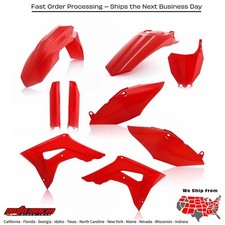 ACERBIS FULL PLASTIC KIT RED Honda CRF450R CRF250R 2017-2018 2630700227